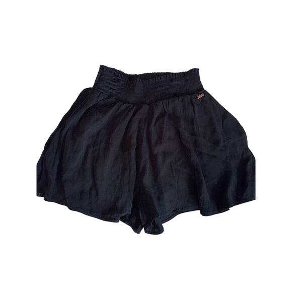 PINK VICTORIAS SECRET black flowy shorts size XS - Picture 1 of 4